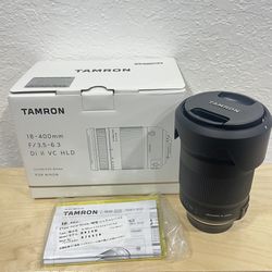 TAMRON 18-400mm f3.5-6.3 Di II VC HLD Lens for NIKON Filter SZ 072 Brand New