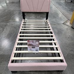 Twin platform bed W/ LED lights