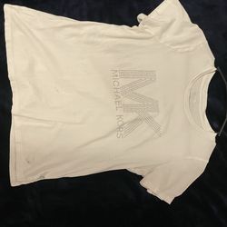 Michael Kors Logo T-Shirt - Size Medium (White)