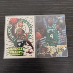 Rookie Chauncey Billups Celtics NBA basketball cards 