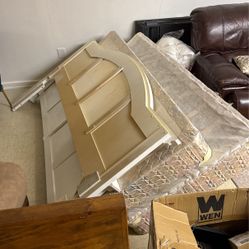 King Bed Frame With Box Spring And Mattress 