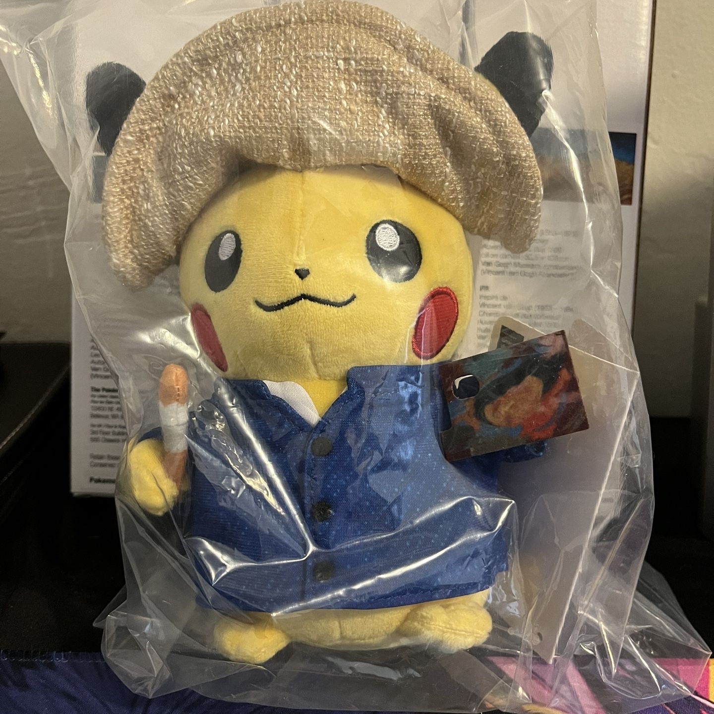 Exclusive Pokémon Center X Van Gogh Pikachu Plush