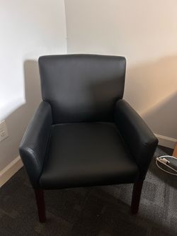 Black accent chair