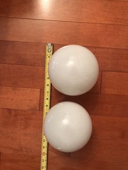 2 Light Shades  Glass Frosted , Great Condition