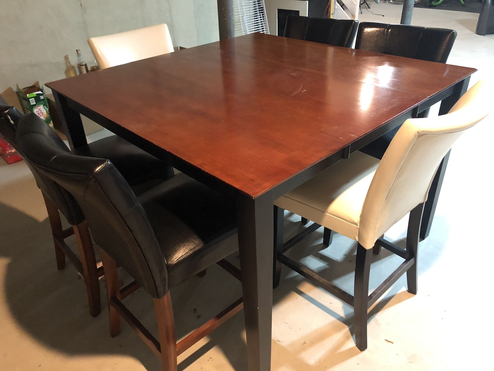 Dining table and chairs