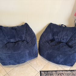 Set of bean bag chairs