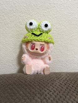 Crochet Keroppi Hat Labubu Not Include 