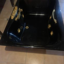Black And Gold Jacuzzi Tub $250 Delivery Extra