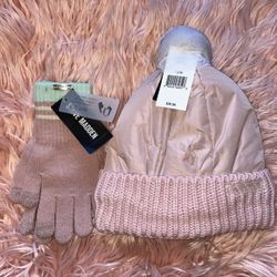 Steve Madden Beanie And Gloves Set 