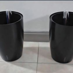 PAIR of 16" Black Self Watering Planters (2 for $45) @ Lasting Creations