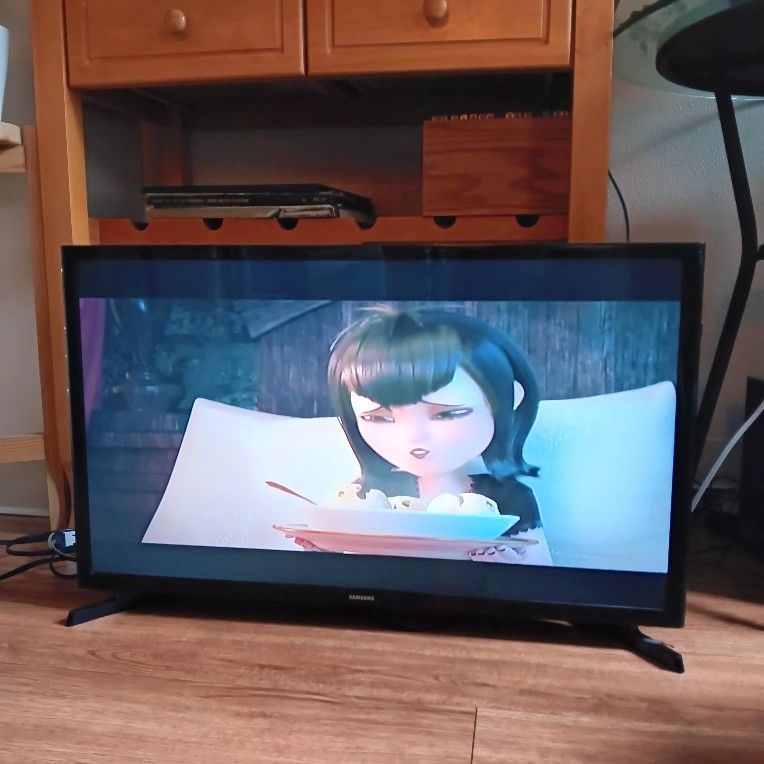 Samsung 32" TV ( not smart but will connect to roku/firestick to run apps ) with REMOTE