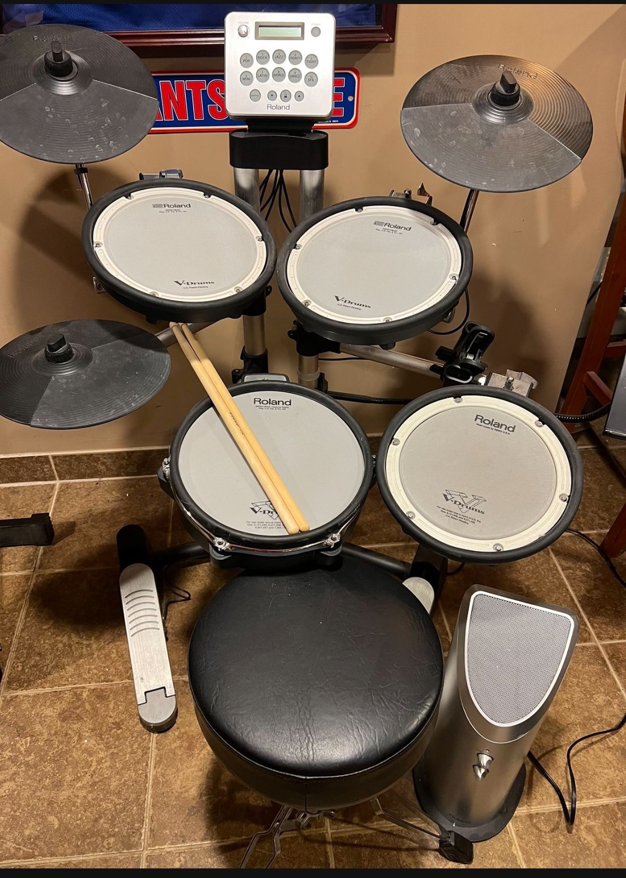 Roland HD1 Electronic V-Drums with Upgraded Pads