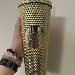 Gold Starbucks Cup