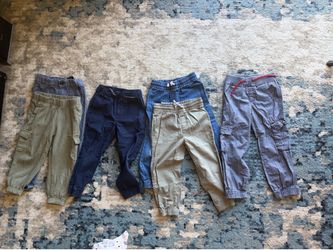 Toddler Pants Variety Pack – 6‑Pack – Mixed Brands & Sizes (XS, 3T, 4T)