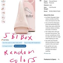 ROSELYNBOUTIQUE Ice Roller for Face Wrinkles Fine Lines Puffiness Stick Massager Facial Skin Care Tools Self Care Gifts for Men Women Random Colors