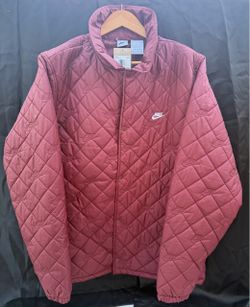 Nike quilted therma fit insulated button up jacket mens xl tall