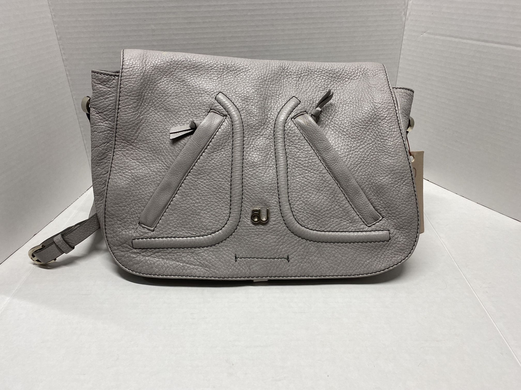 Mauve Bulgarian leather crossbody bag brand new