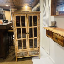 Rustic Farmhouse Wood Cabinet