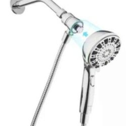 Glacier Bay Push Release 6-Spray Wall Mount Handheld Shower Head 1.8 GPM in Chrome