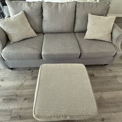  Couch, Ottoman, and Throw Pillows