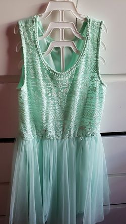 Mint Green Girls Fancy Dress