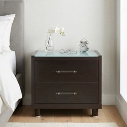 Clean & Modern Espresso Nightstand