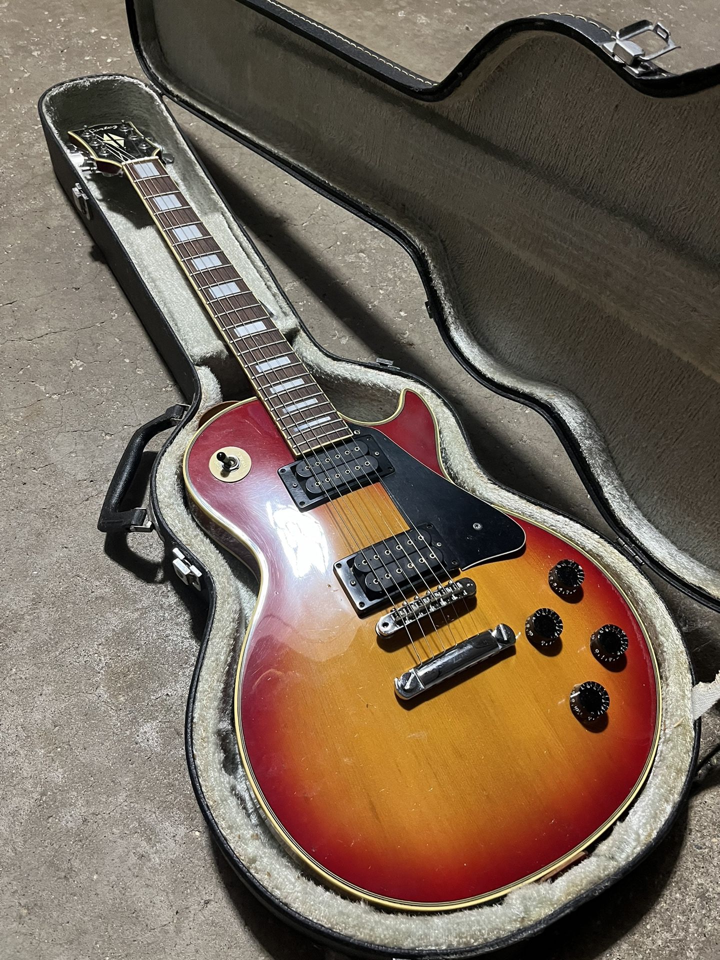 Open To Offers——Used Cortez LP STYLE SUNBURST Solid Body Electric Guitar