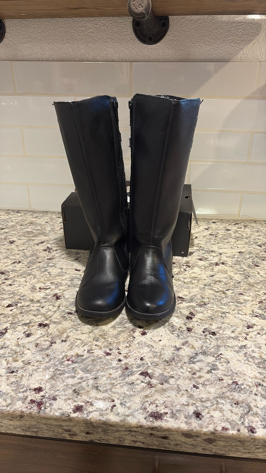 Girls Black Boots