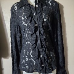 I-N-C International Concept Woman Lace Top Large