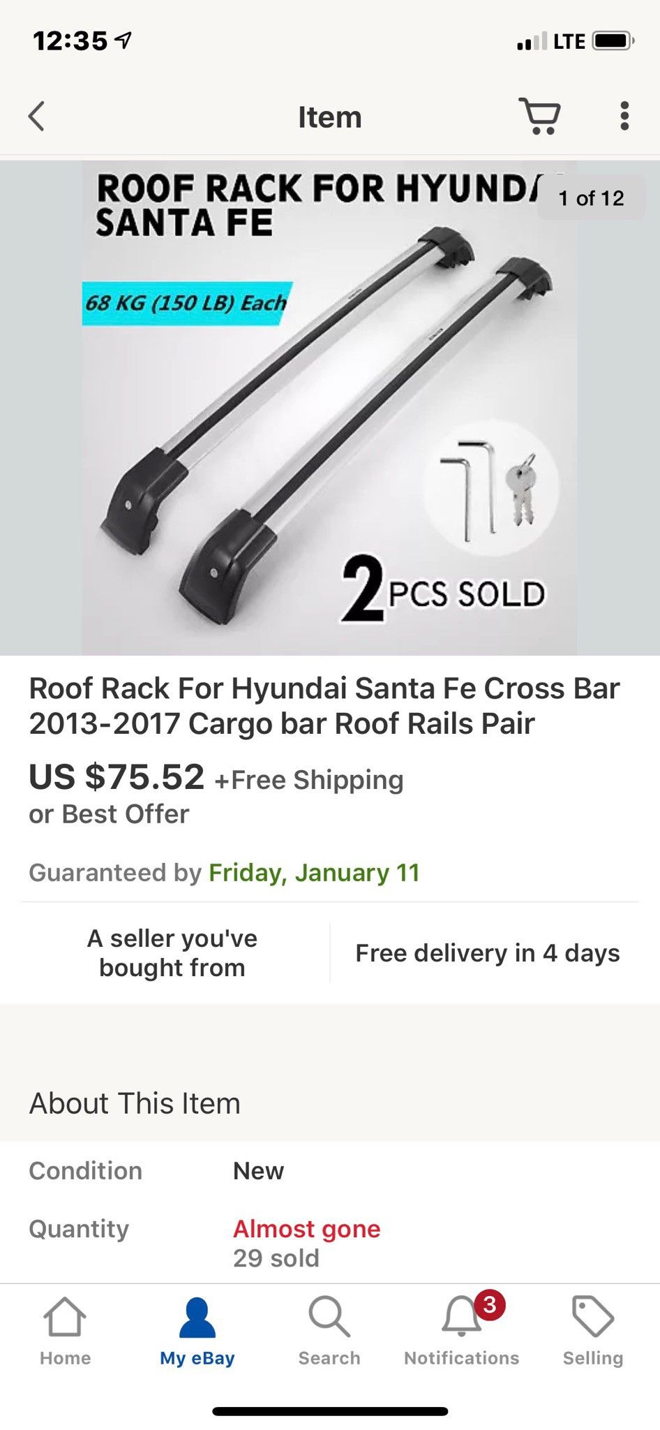 Roof Rack Cross Bars
