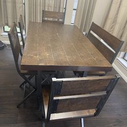 Wood Kitchen Table 