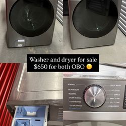 Samsung washer and dryer SET $650 OBO