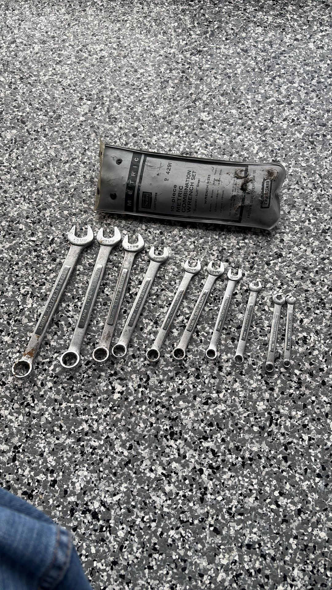 Set Of Vantage Craftsman Metric Wrenches