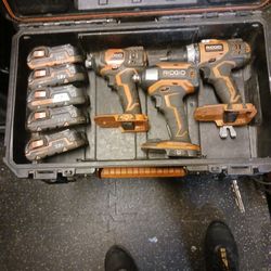 Rigid Impact Drill Driver Set With Batteries