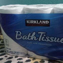 Kirkland Toilet  Paper  2 ply 6 rolls 380  sheets  per roll