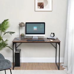 Homy Casa Dembe 47" Wooden Computer Desk · Home Office Study Workstation