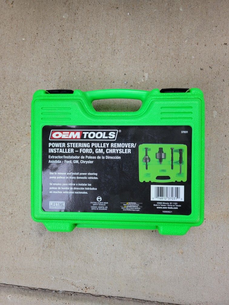 OEM Tools Power Steering Pulley Remover/ Installer for Ford, GM, Chrysler 