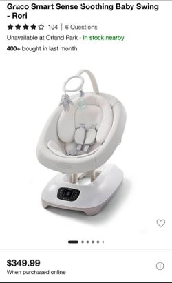 Graco SmartSense Soothing Baby Swing – Excellent Condition (9/10) | Pet-Free & Smoke-Free Home