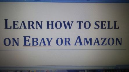 Learn How to sell on eBay or Amazon