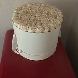 Preserved Rose Box White 