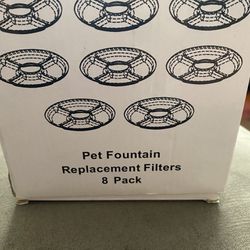 6 Pet Fountain Replacement Filters ONLY 6 in box