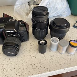 Nikon N70 Film Camera - Three!!! Lens Included - $110 For All 