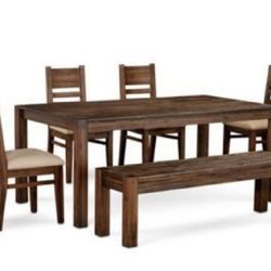 Macy's Wood Table. 60” x 35.5”