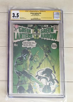 Green Lantern #76 CGC 3.5 Signed Neal Adams