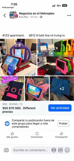 Precios desde $50 comensando $70 $85