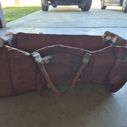 Large New Leather Duffell Bag