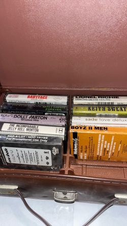 Tape cassette holder with tapes $20 for all