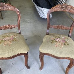 Antique Chairs, Pair. 