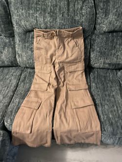 Brown high waisted jeans