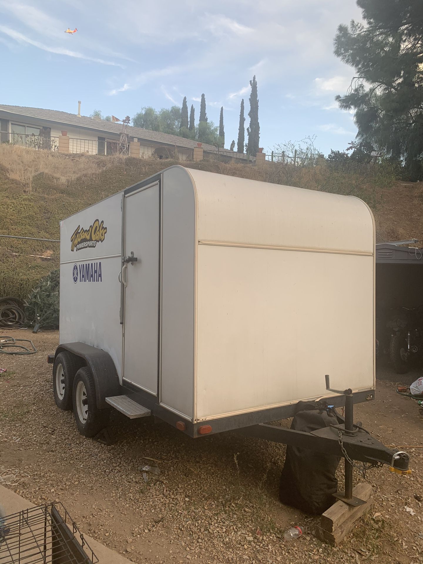12 ft enclosed motorcycle trailer